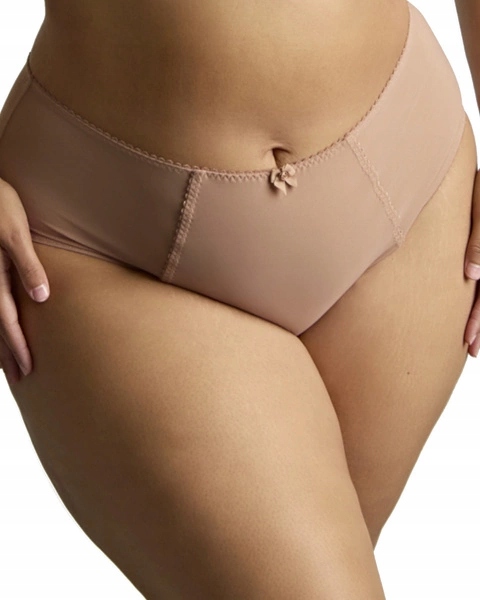 Liberty kalhotky s hlubokým pasem – mocha – Sculptresse 42