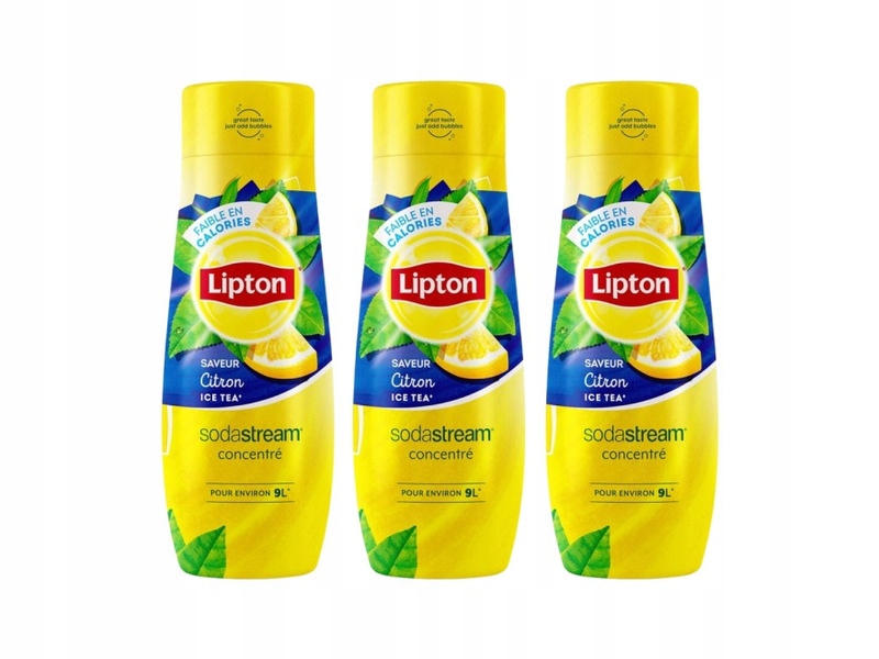 Syrop SODASTREAM Lipton Ice Tea Cytryna 3 x 440 ml