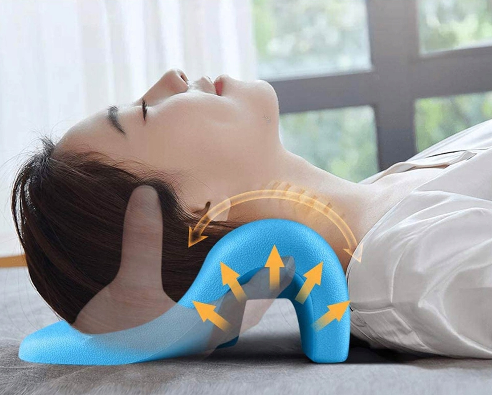 PODUSZKA UŚMIERZAJĄCA BÓL SZYI ROZCIĄGACZ KARKU WYSYŁKA Z POLSKI / FAKTURA