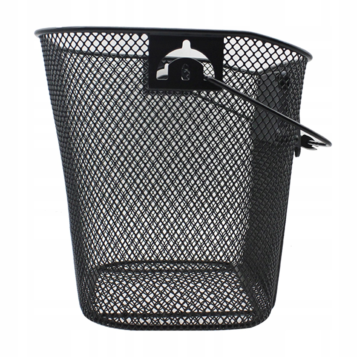 ODPINANY METALOWY KOSZ ROWEROWY KOSZYK NA ROWER Kolor dominujący czarny