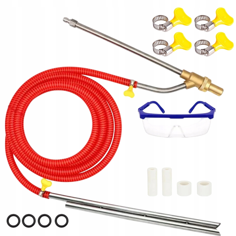 Sada Na Pískování S Rychlospojkou Pro Tlakové Myčky Brýle