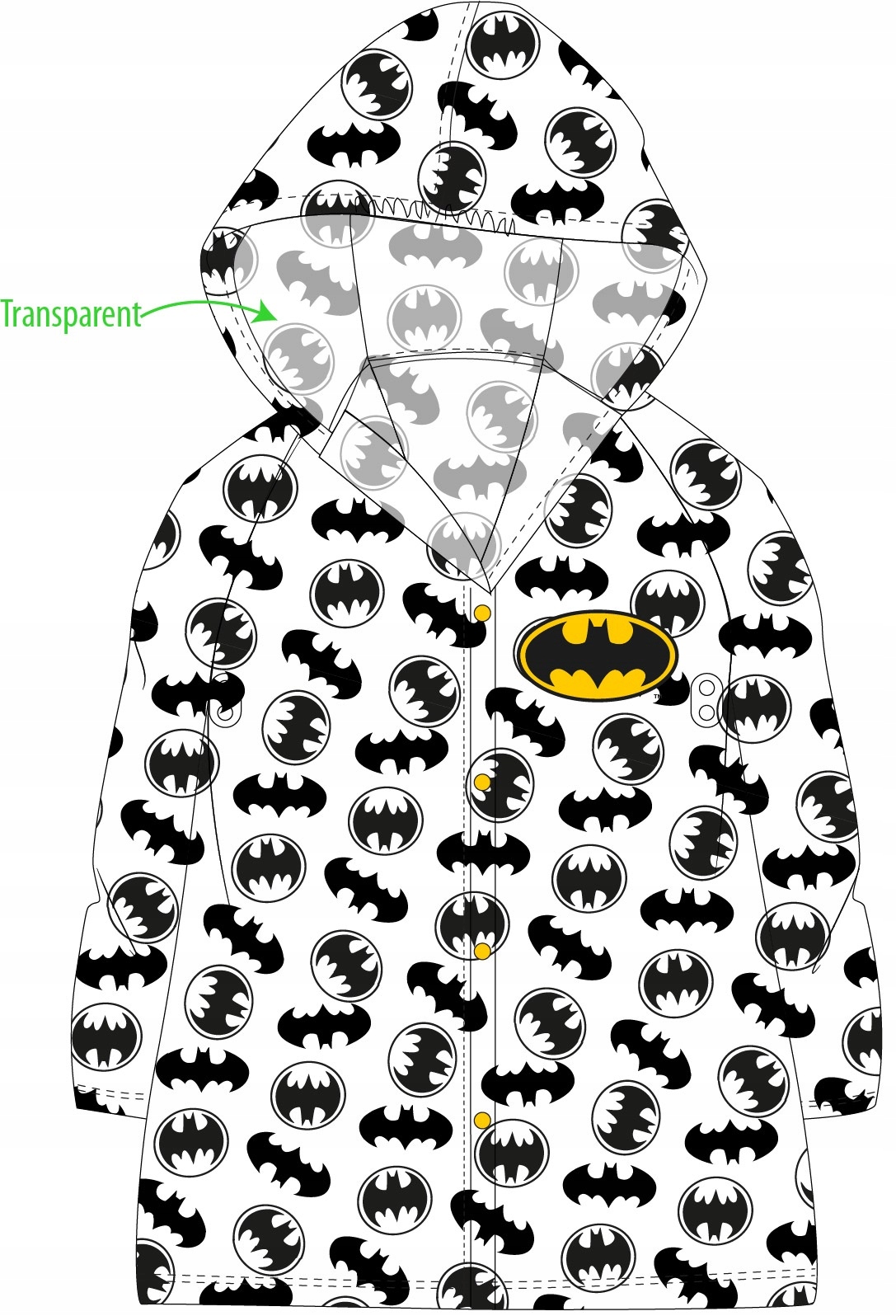 

Płaszcz Przeciwdeszczowy Batman 104/110