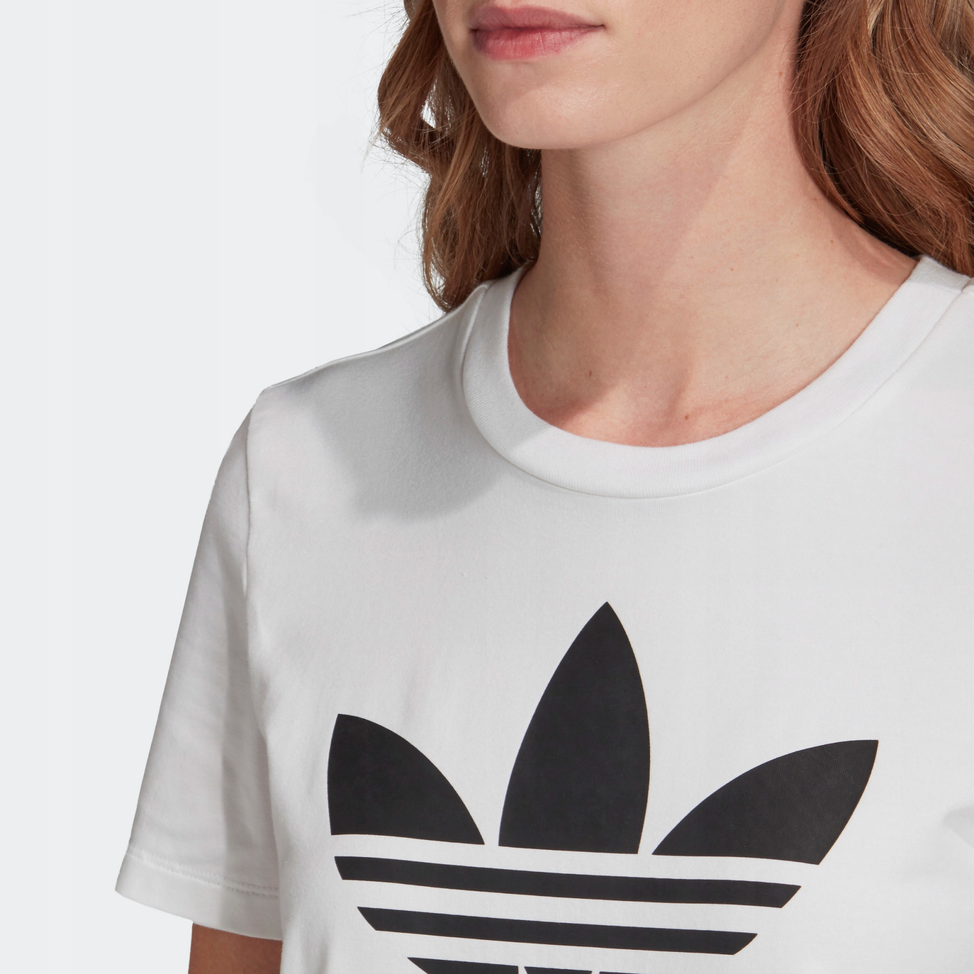 ADIDAS ORIGINALS TREFOIL KOSZULKA DAMSKA KULTOWA Kolor biały