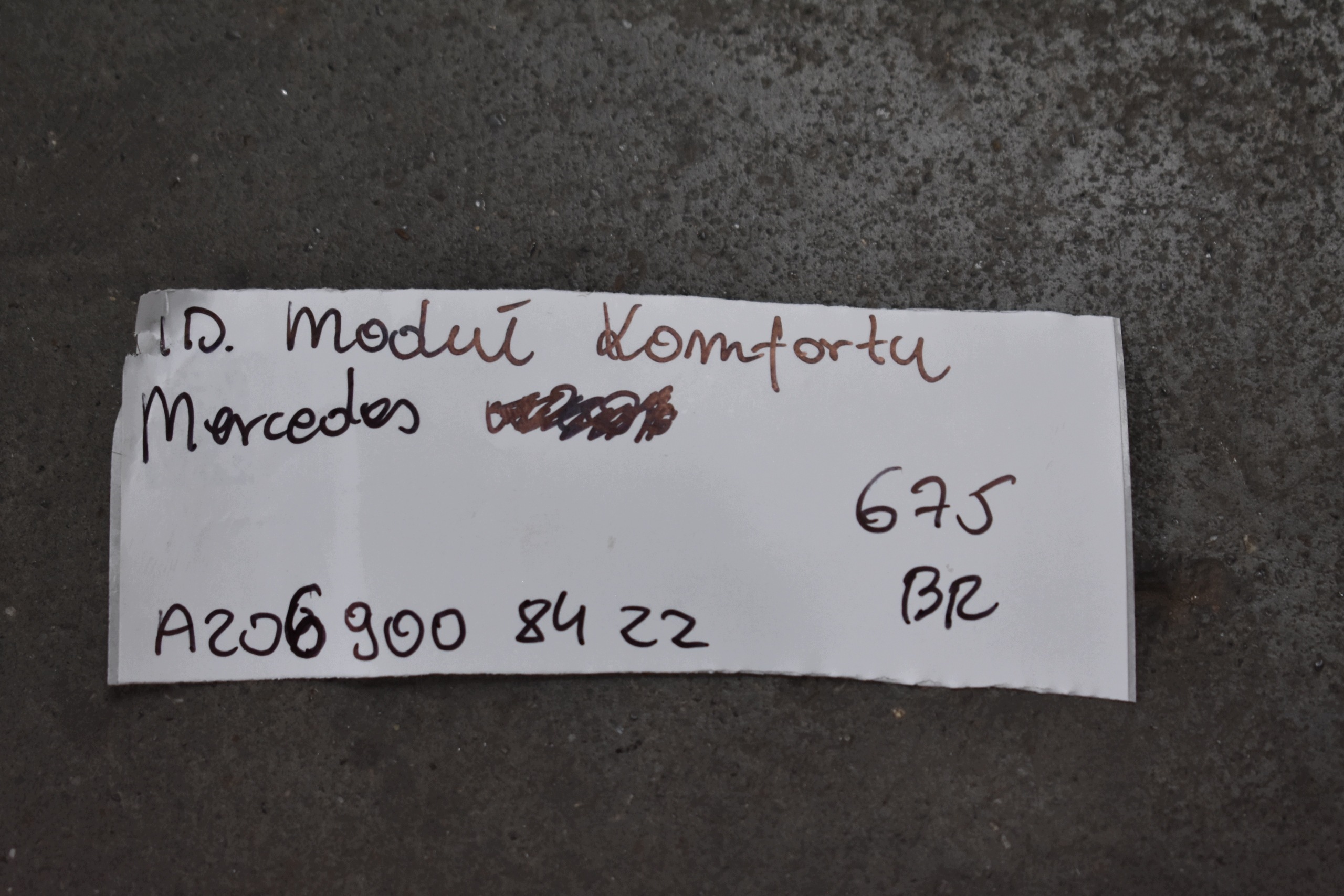 IDEALNY module control unit KOMFORTU MERCEDES 1