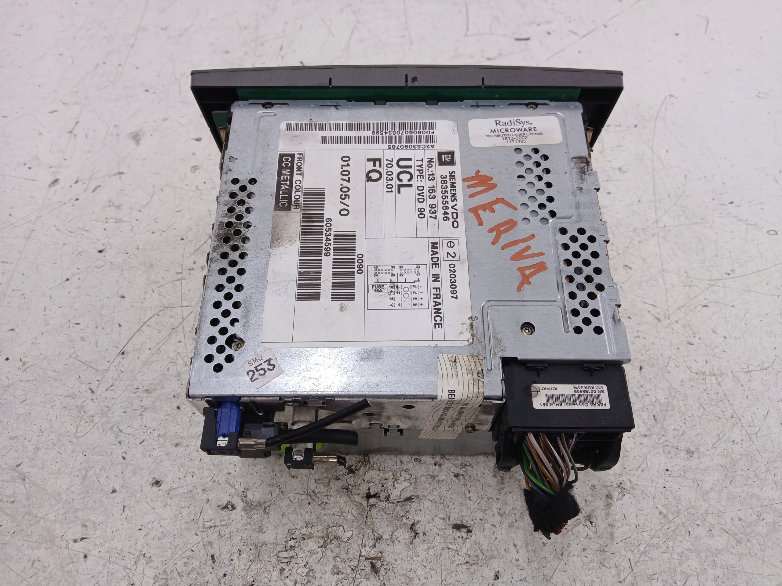 OPEL VECTRA C RADIO FABRYCZNE CD 13163937