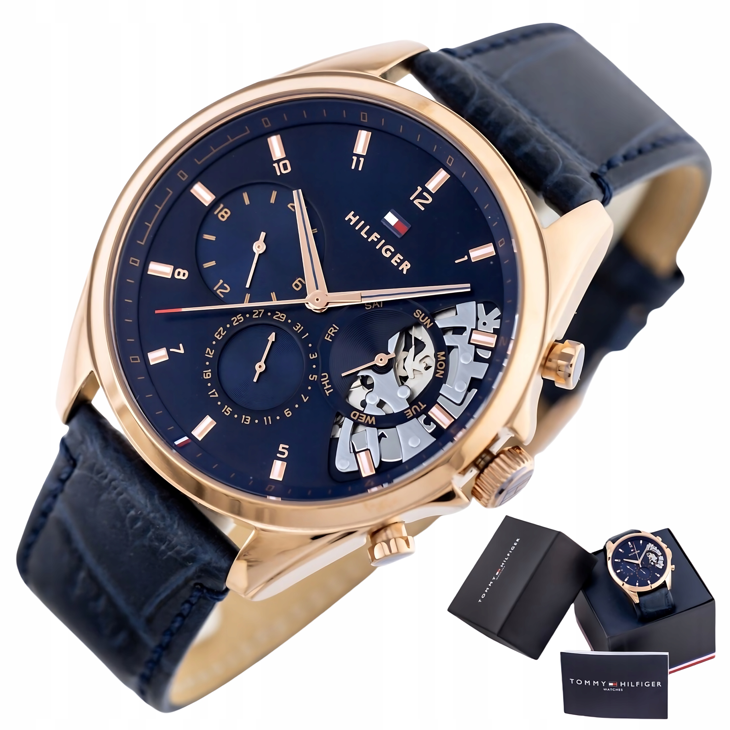 Pánské Hodinky Tommy Hilfiger 1710451 Baker Rosegold Vodotěsné WR50 Box