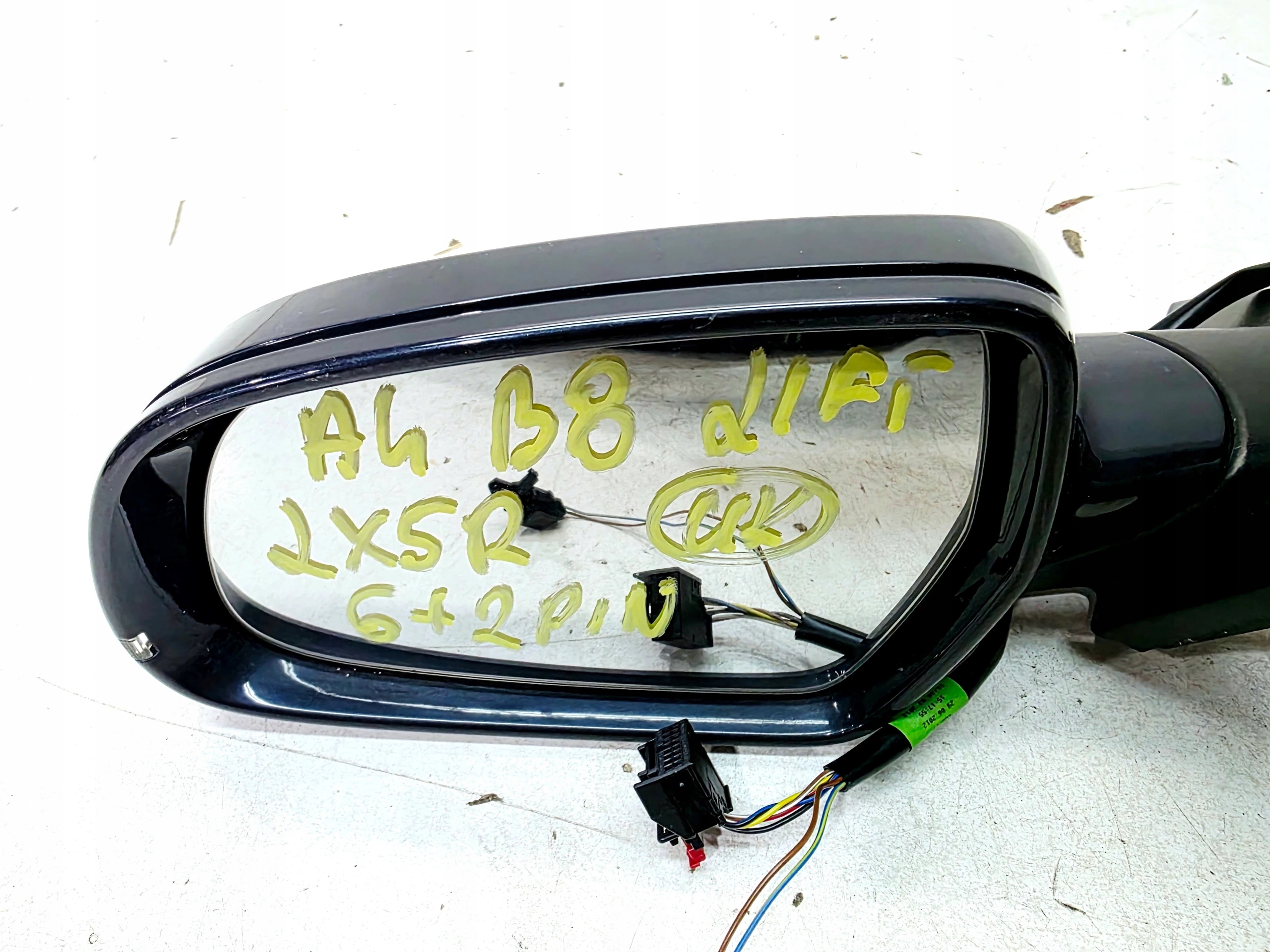 mirror exterior left AUDI A4 B8 LIFT LX5R 6+2 PIN UK