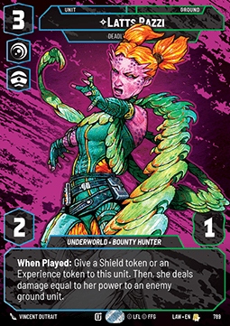 Karta Latts Razzi, Deadly Whipmaster (V.3) SWU LAW #789