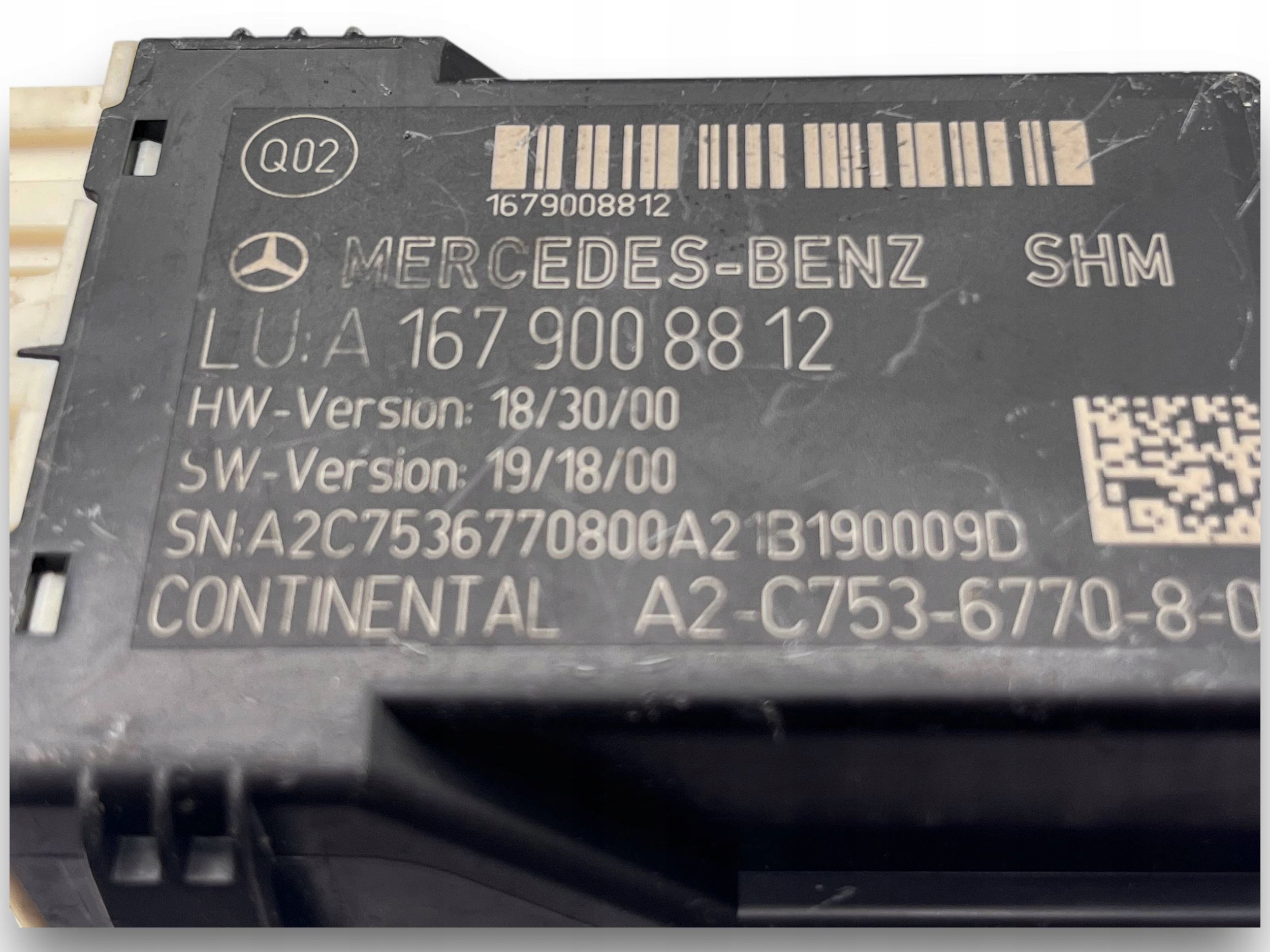 MERCEDES GLS W167 Module Siège A1679008812 $J