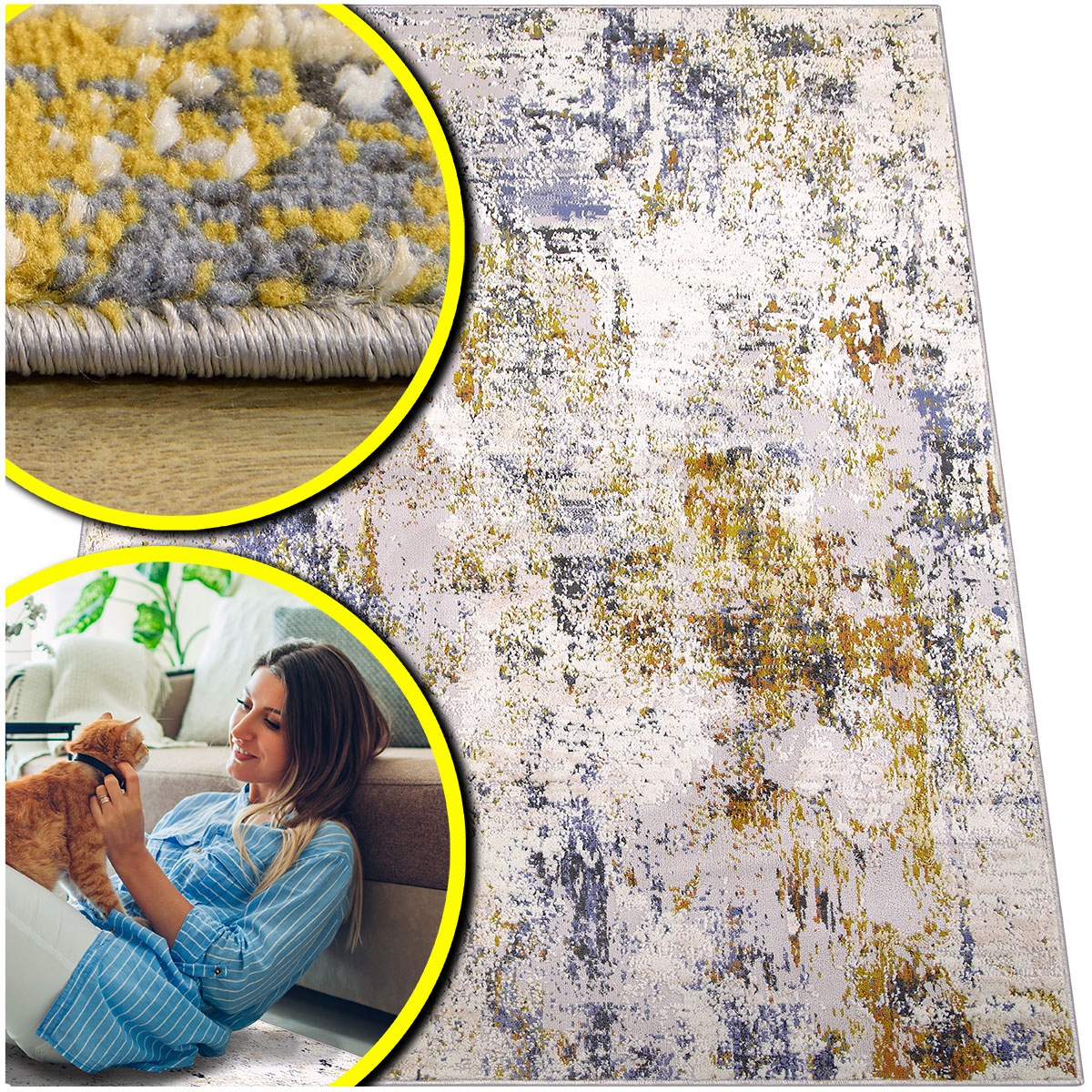 Koberec 240x340 Laila 2233 Šedý/béžový Moderní Turecký Do Obývacího Pokoje Vintage