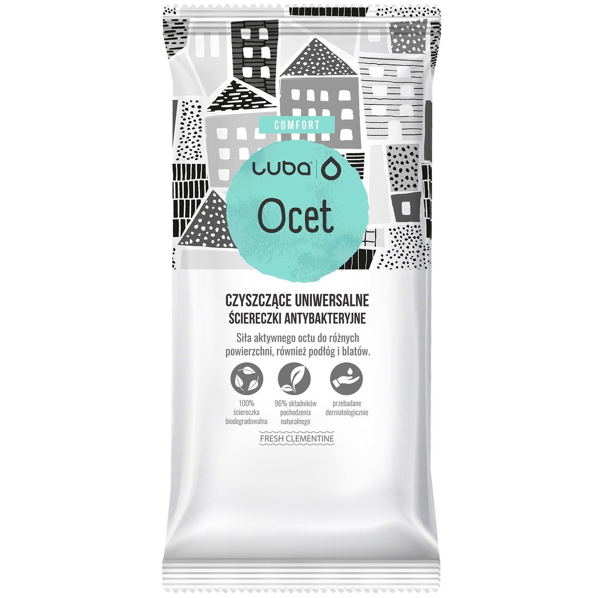 Levně 5x Luba Univerzální antibakteriální utěrky Ocet 24 kusů