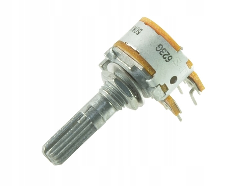 

Potencjometr Alps RK163 Stereo Log 50KAX2