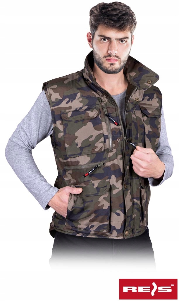 Kamizelka Robocza Ocieplana Bezrękawnik Ocieplacz Reis Kormoran L