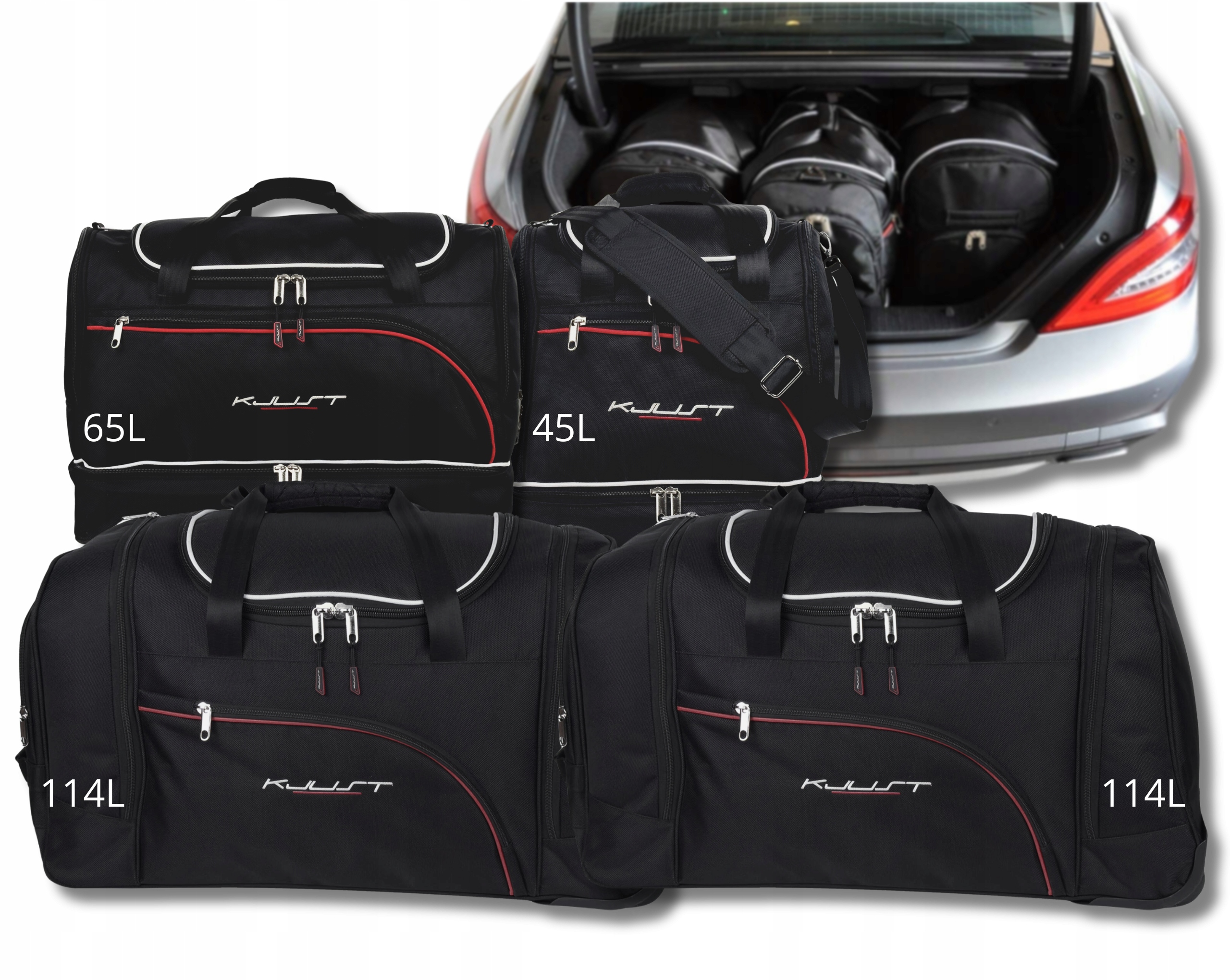 Sada tašiek Kjust do kufra Mercedes-benz Cls Coupe 2011-2017 4 ks