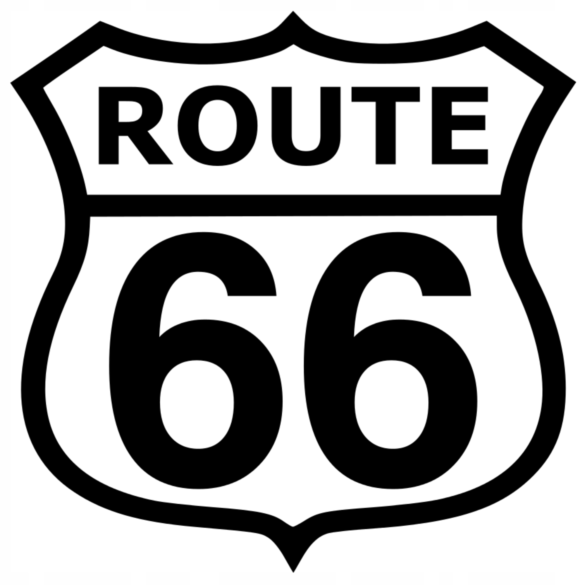 

Naklejka Route 66 Amerykański Usa Droga samochód