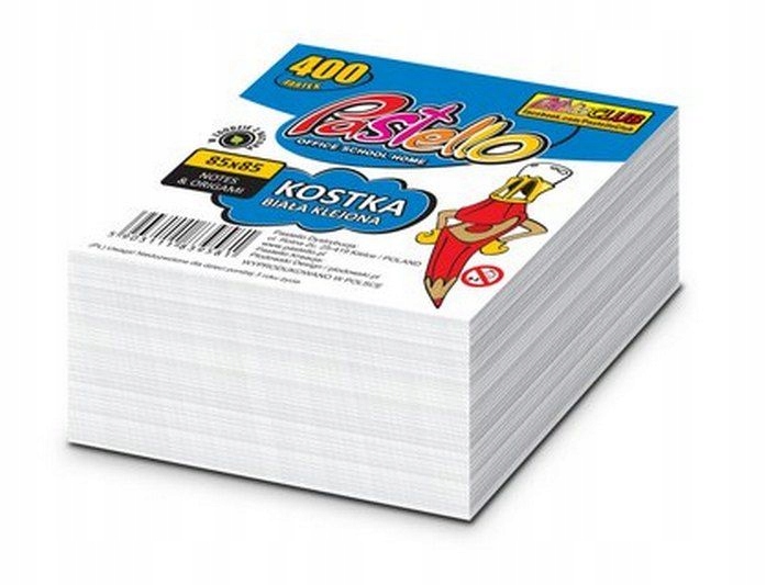 

Kostka Klejona Biała 85X85X40MM Notes Do Odrywania