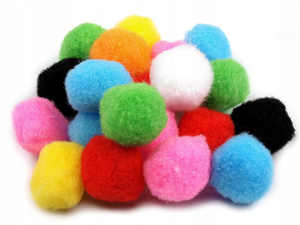 Pompon fi25 mm 100 szt