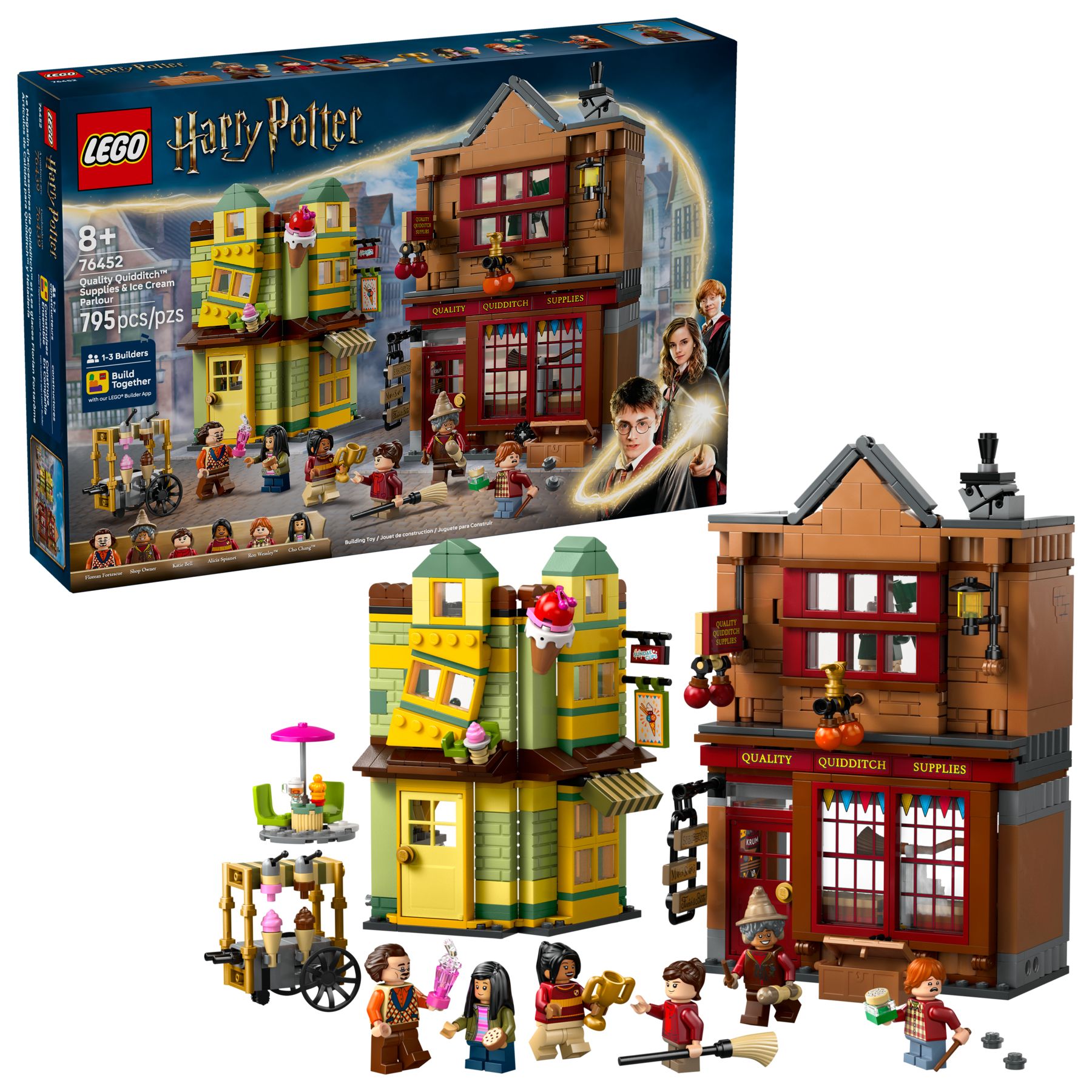 stavebnice Lego Harry Potter 76452 Značkové vybavení pro Quidditch a zmrzlinárnu
