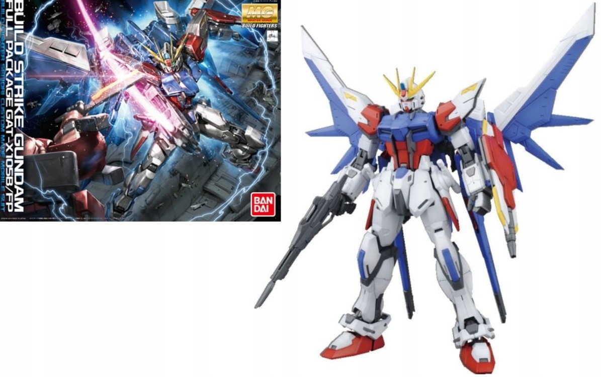 Gundam Build Fighters Model Kit Mg 1/100 Strike Gundam Full Pack