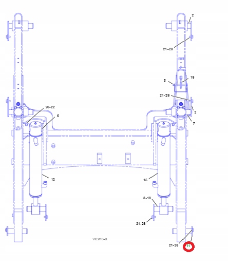 1919588 - МИНИ-CAT 191-9588 РЫЧАГ КРЕПЛЕНИЯ ШТИФТА