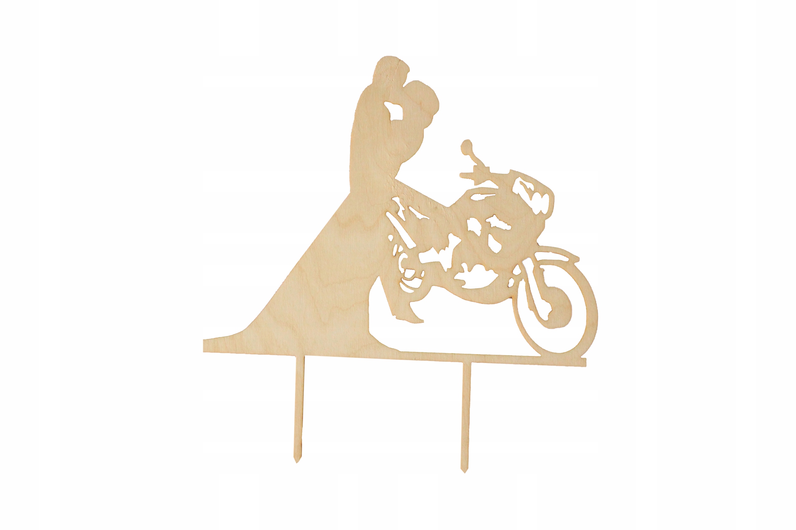 

Topper Młoda Para Motocyklista na tort weselny