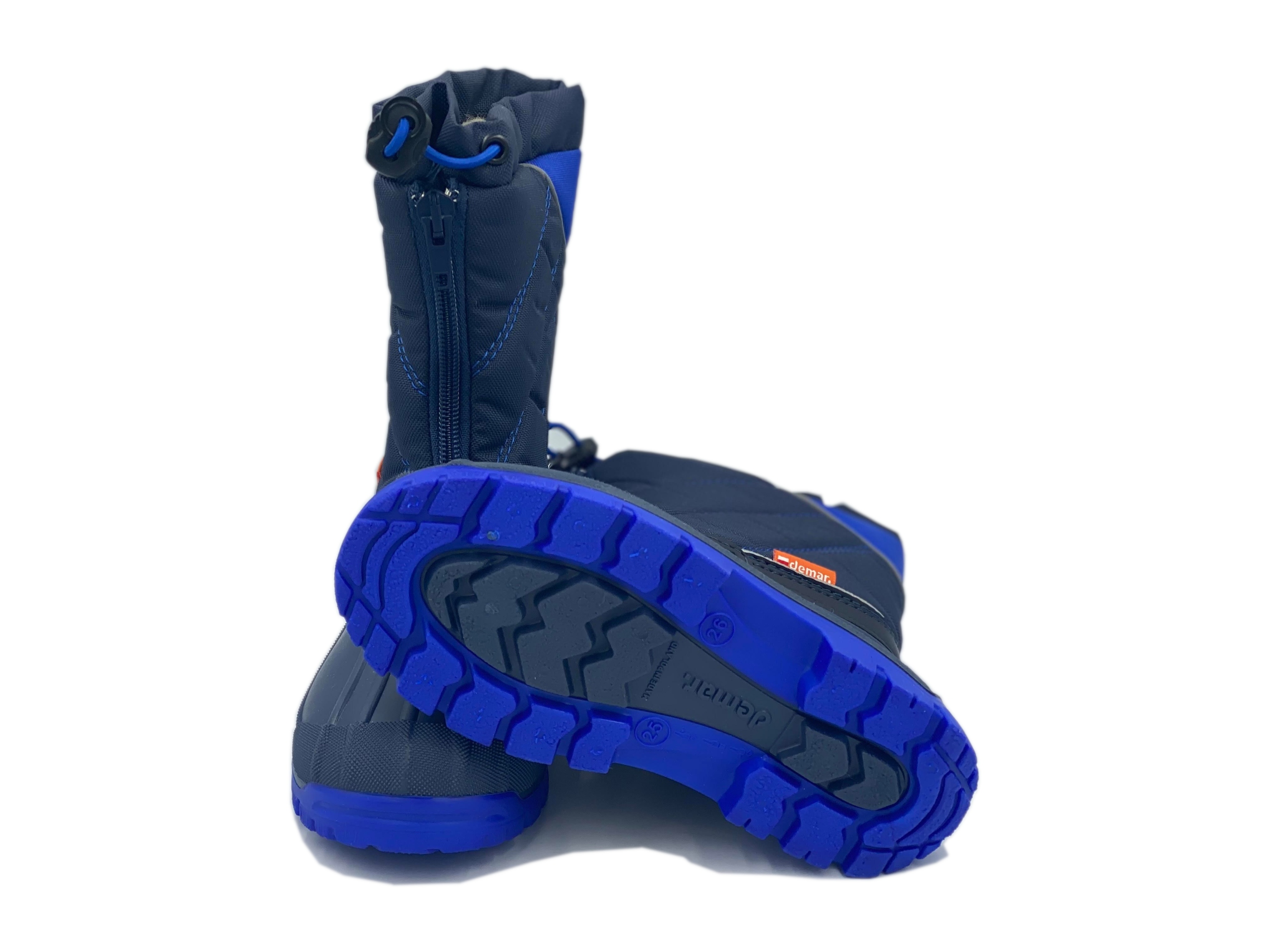 Demar Śniegowce Niko Ocieplane Naturalna Wełna, niebieskie roz. 37/38 B Rozmiar (new) 37-38