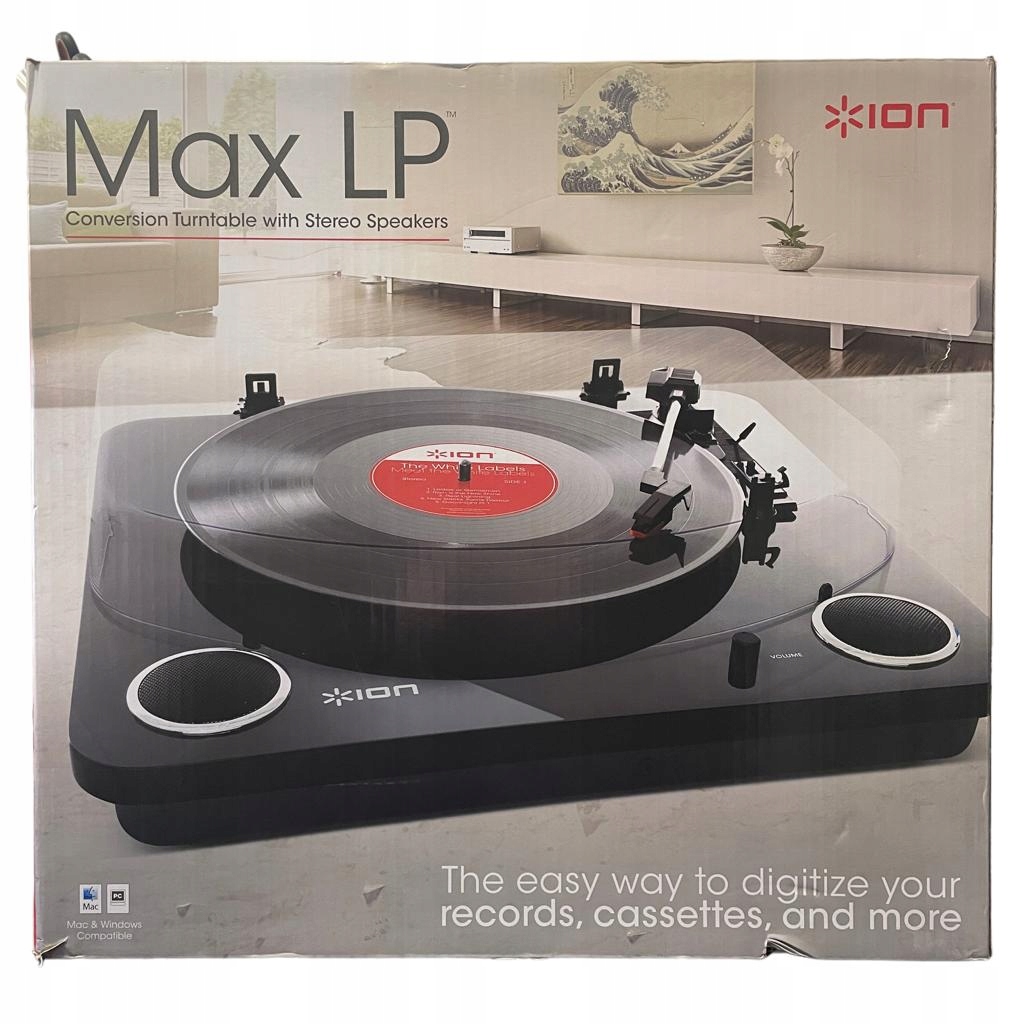 Gramofon ION MAX LP BK Czarny
