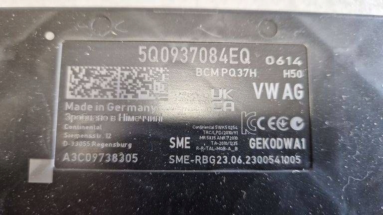 Cupra Ateca comfort control unit bcm 5Q0937084EQ