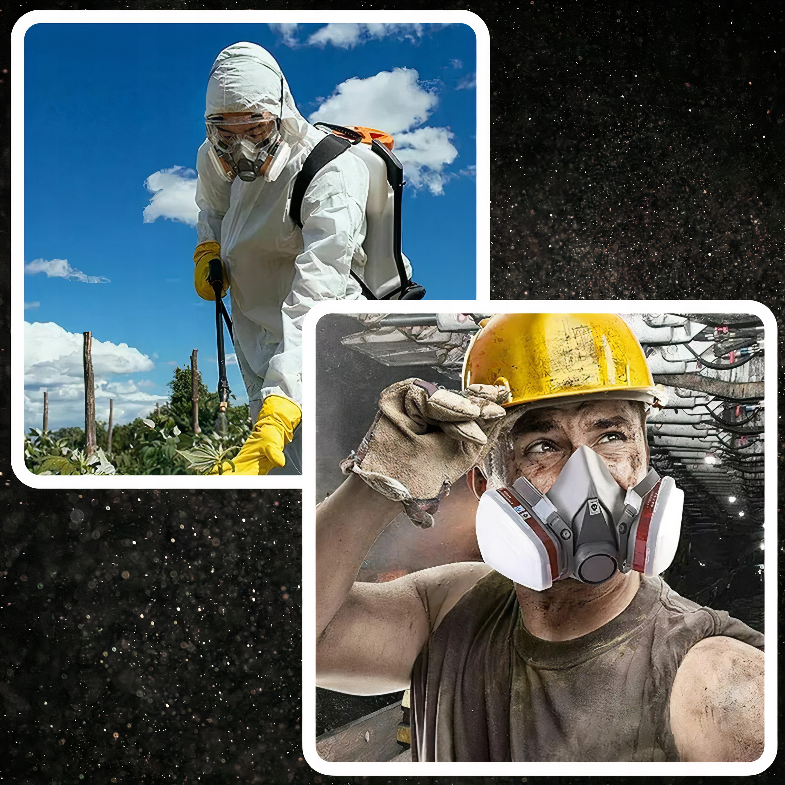 ZESTAW PÓŁMASKA MASKA LAKIERNICZA 6200 KOMPLETNA PRZECIWPYŁOWA L + FILTRY Liczba warstw czterowarstwowa