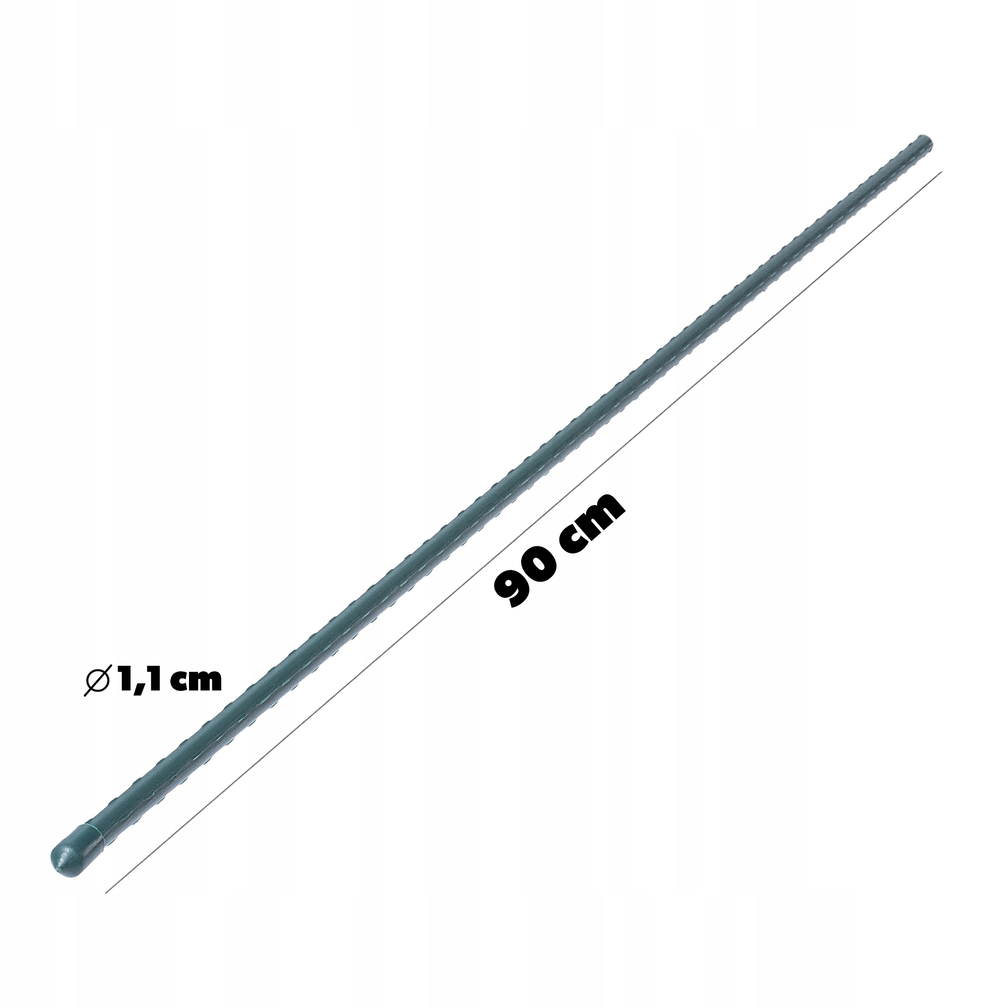 10x TYCZKA DO ROŚLIN 90CM PODPORA POMIDORÓW KWIATY STALOWA POWLEKANA Wysokość produktu 90 cm