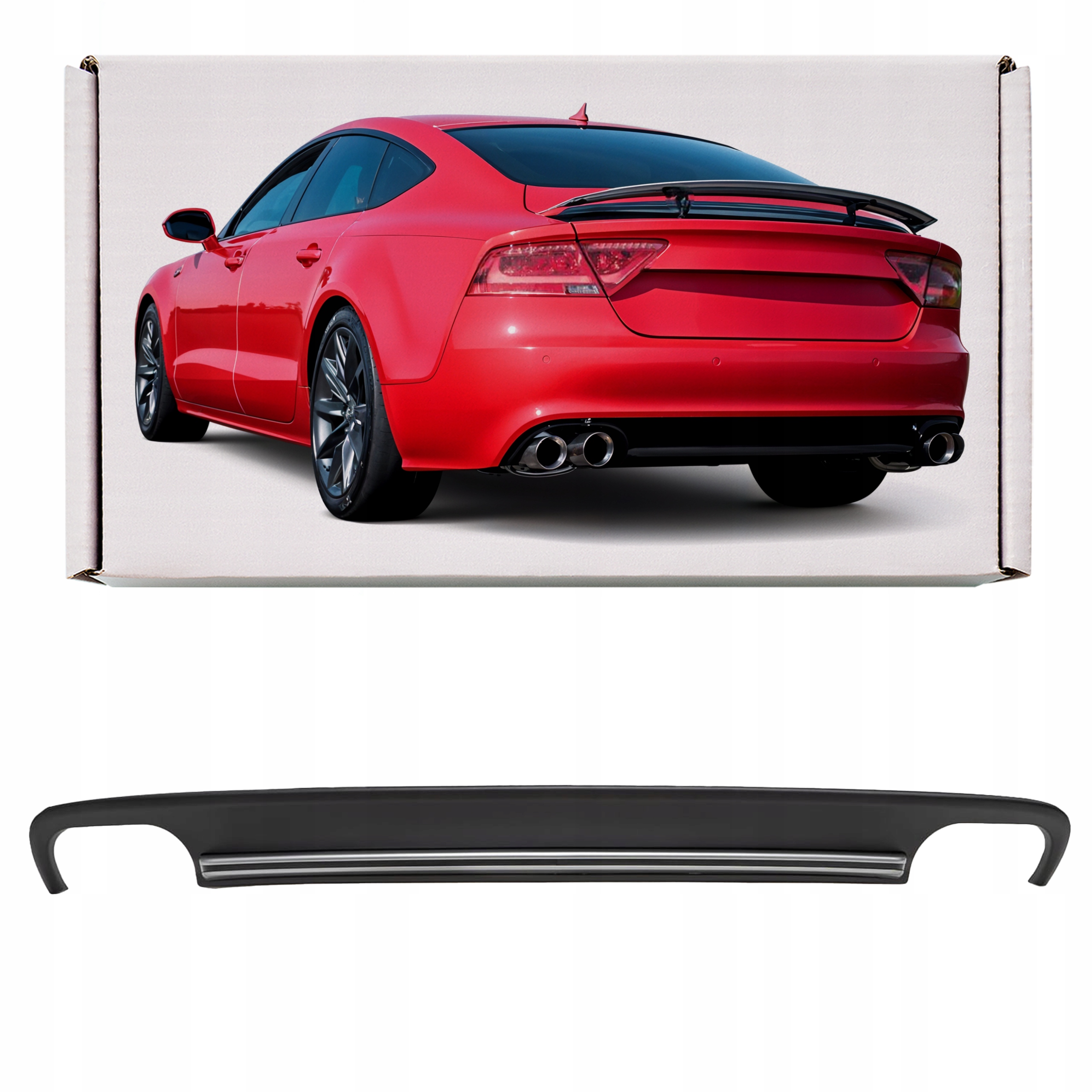 Audi A7 4G8 2010-2015 Pred Faceliftom, Zadný Difuzér S Stylingom Na S7