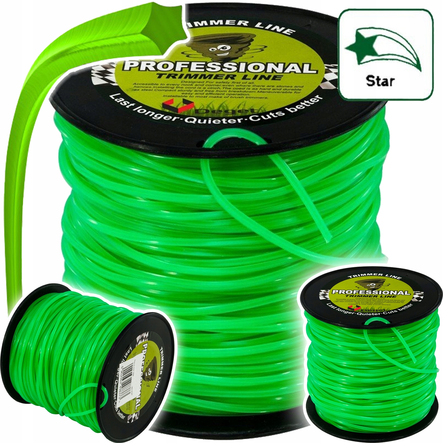 

Żyłka Tnąca Do Kosy Gwiazda 2,4MM 100M Mocna Deget