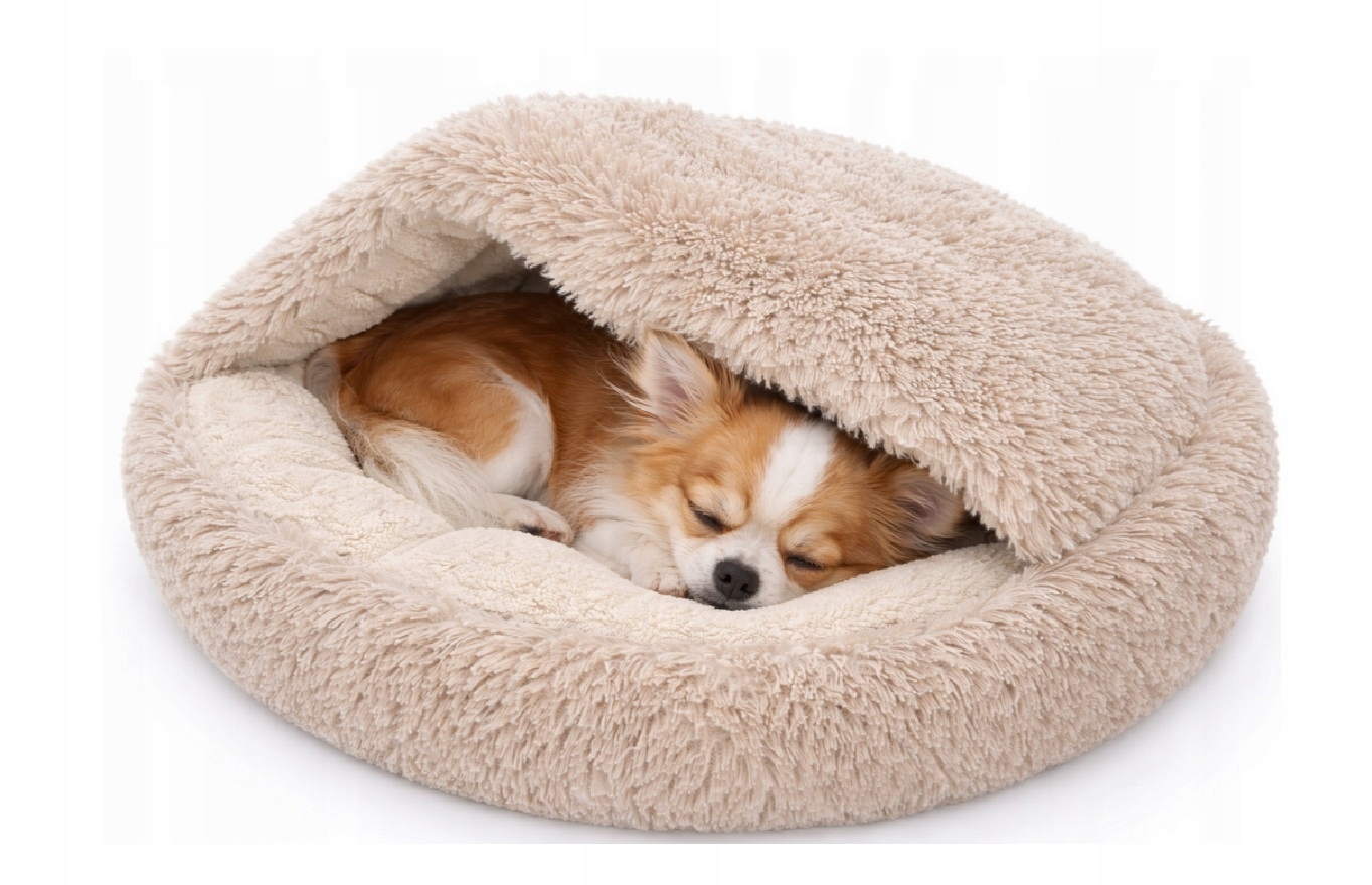 Levně Pelíšek 60 cm – pro psa a kočku, teplý, kulatý. Shaggy Boucle