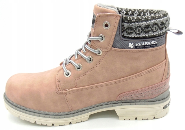 OCIEPLANE BOTKI DAMSKIE AMERICAN CLUB ROZMIAR 39 Różowe