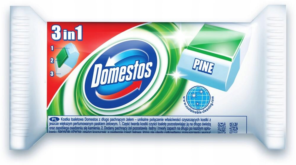 

Kostka do Wc Domestos 3w1 zapas leśny 40g