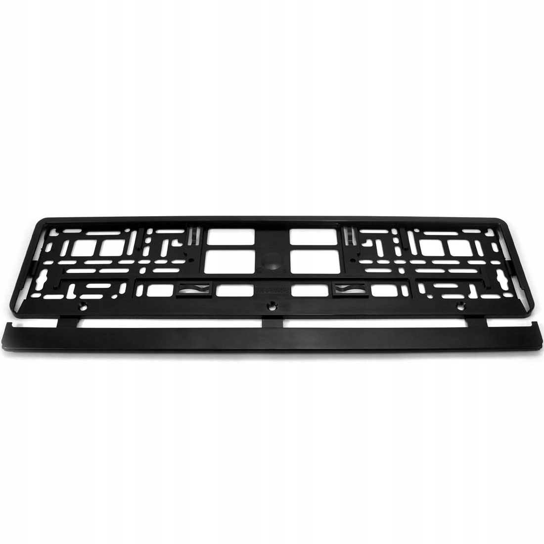 UNIWERSALNA RAMKA DO TABLIC REJESTRACYJNYCH CZARNA MATOWA JEDNORZĘDOWA 1SZT Stan opakowania oryginalne