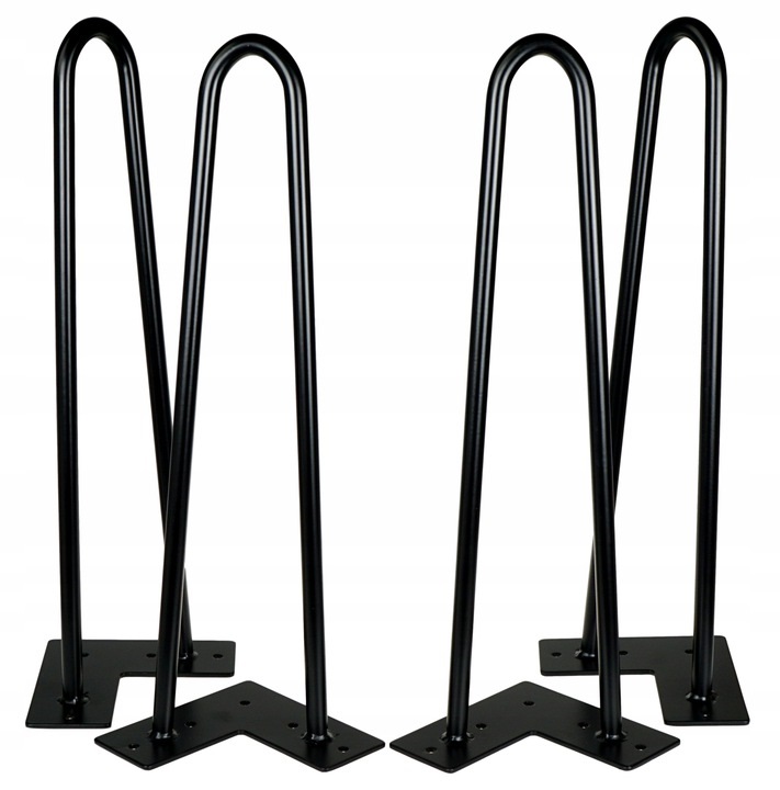 

Noga stalowa czarna Hairpin Legs 71 cm, 2 pręty