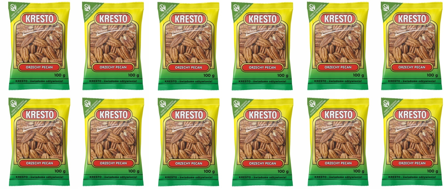 Levně 12 x 100 g Kresto Pekanové ořechy Karton