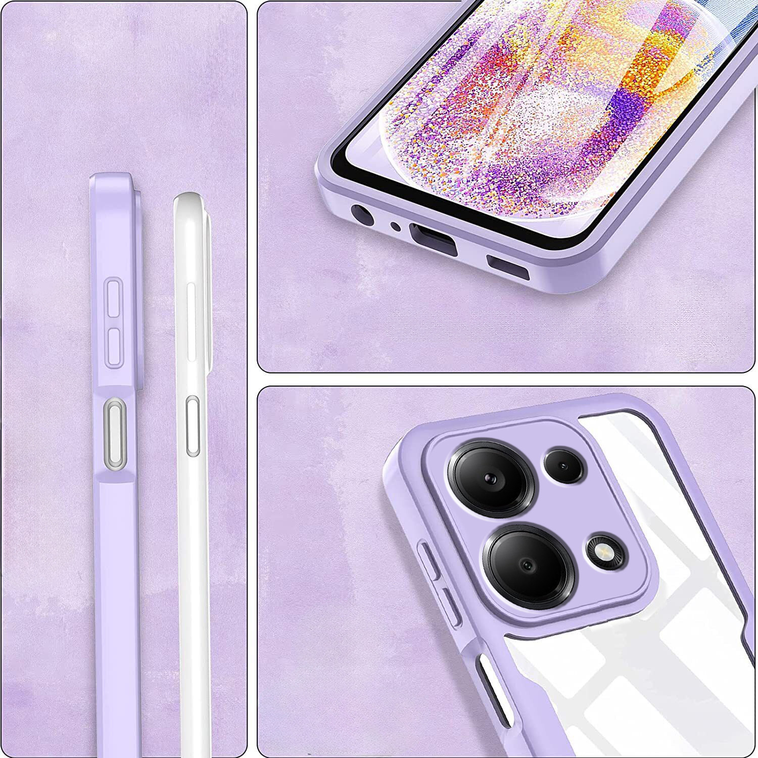 ETUI PANCERNE 360 DO XIAOMI REDMI NOTE 13 / 13 4G SILIKON OCHRONA APARATU Dedykowany model REDMI NOTE 13 / NOTE 13 4G