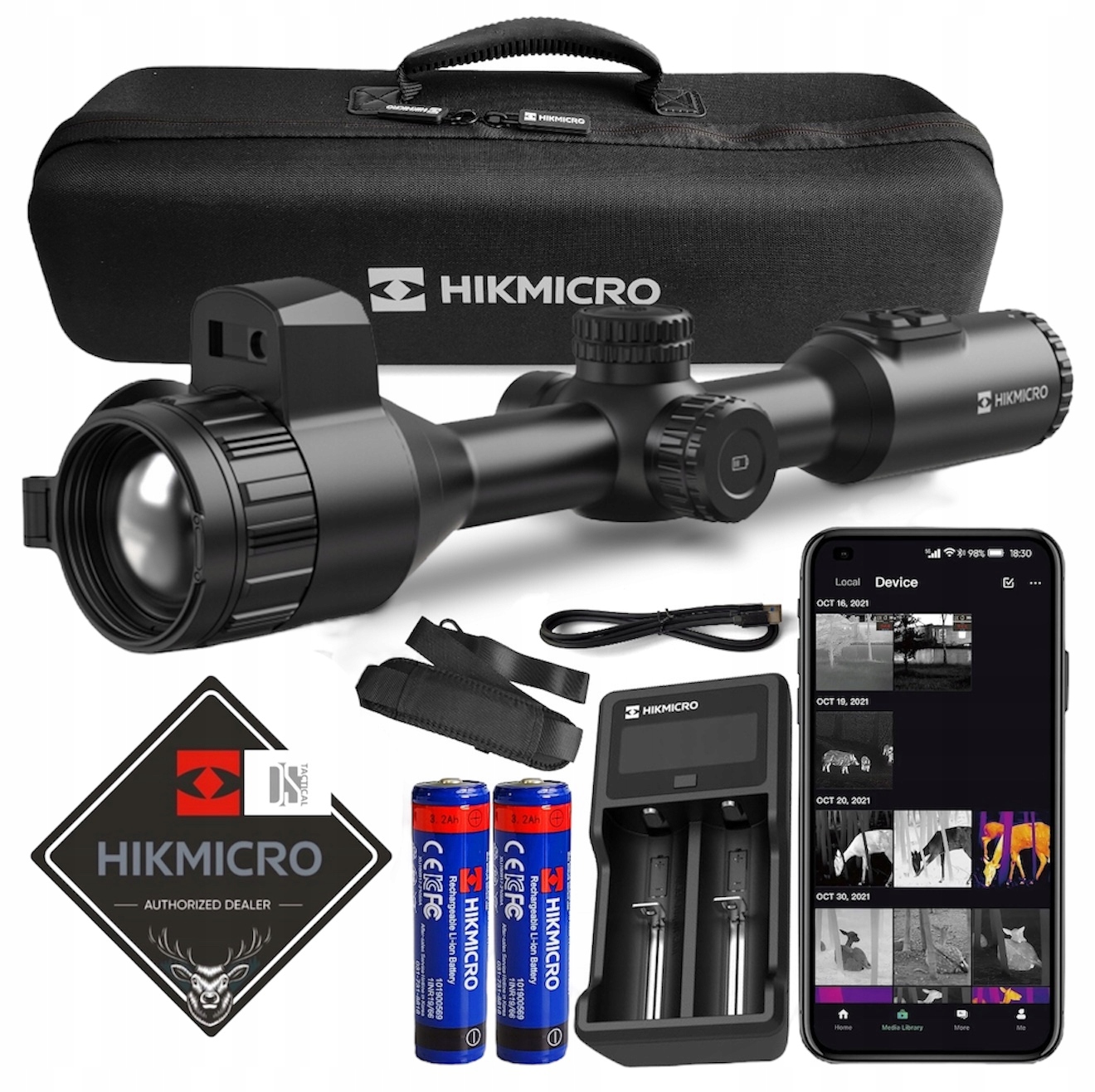 Luneta Termowizyjna Celownik Hikmicro Stellar SH50L 3.0 Zestaw