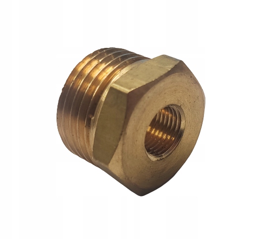 

Mosiężna Redukcja 1/2''x 1/8'' Gz/gw Mocna Polska