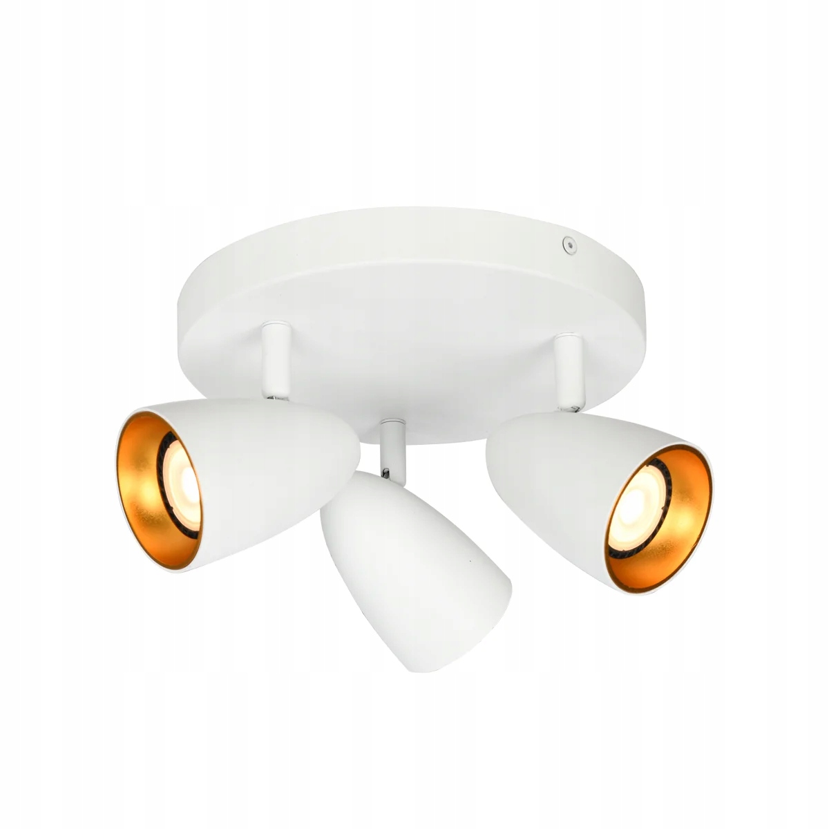 Stropní svítidlo Tino Italux bílo-zlatá GU10 Ø22 cm 3 nastavitelné reflektory