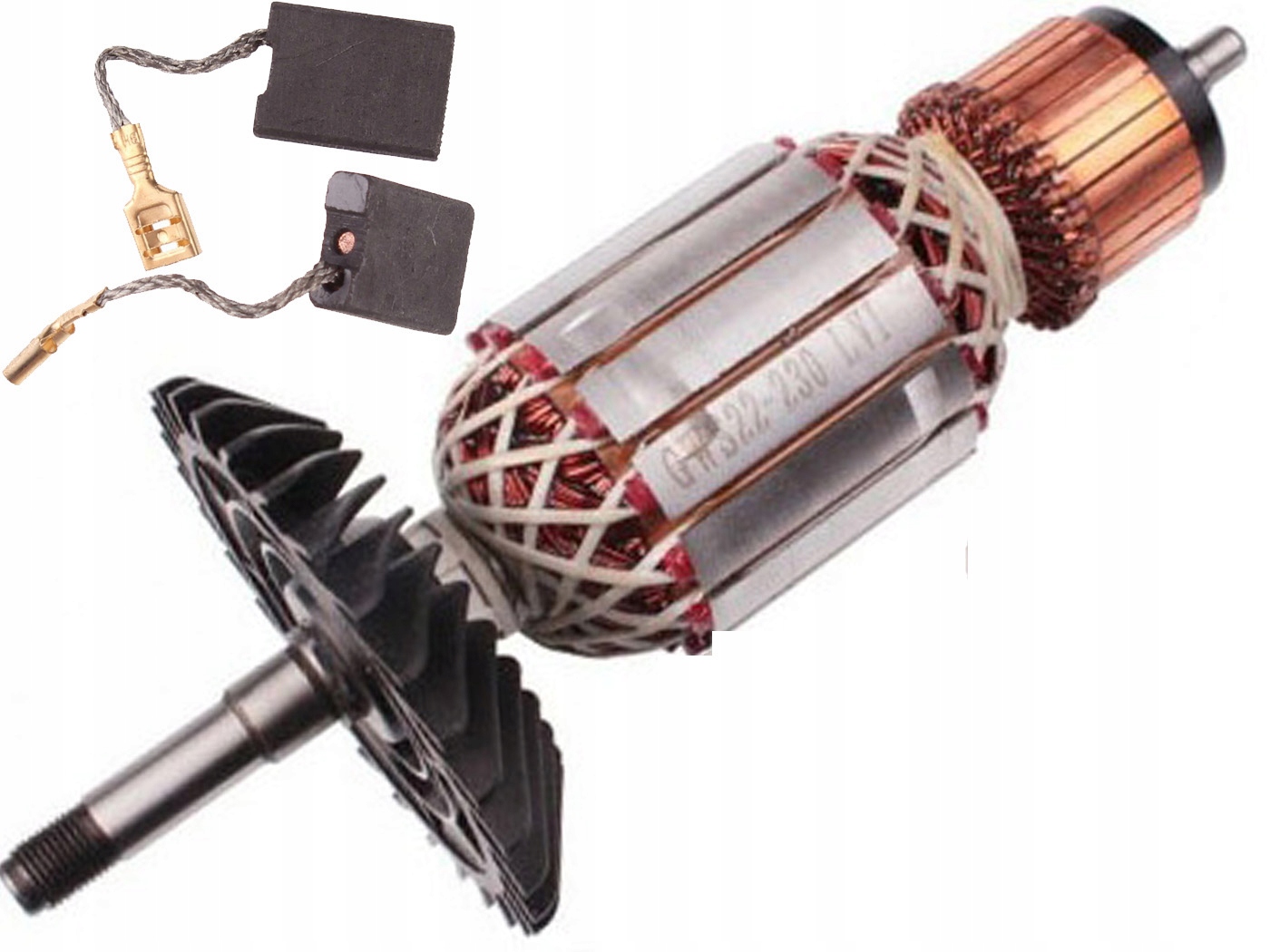 Rotor Bosch GWS22-230LVI GWS24-180LVI GWS24-230LVI 1604011297 kartáče