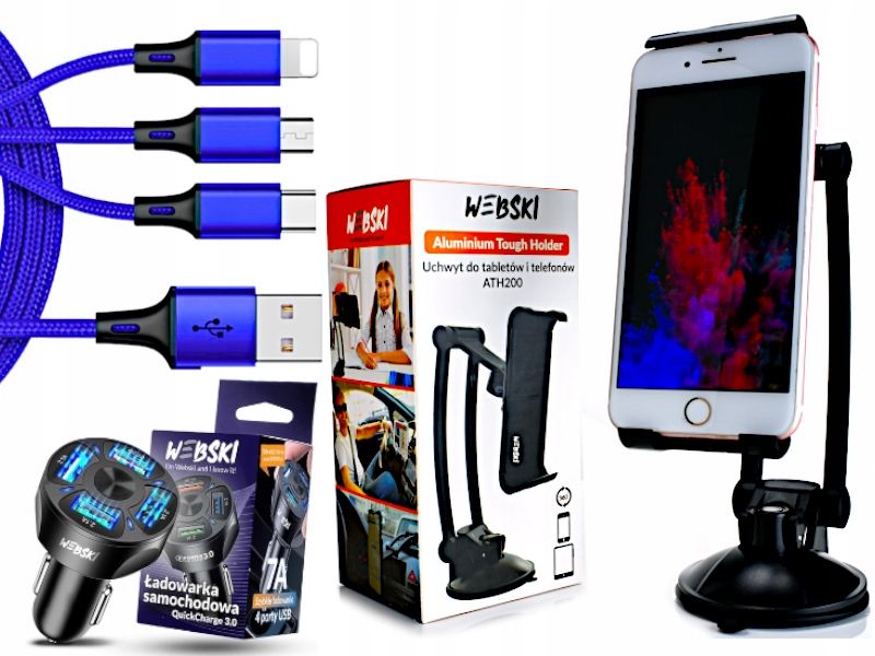 Držák na telefon Tablet Smart nabíjecí kabel