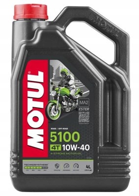 

Olej silnikowy motocyklowy Motul 5100 4T 10W40 4L