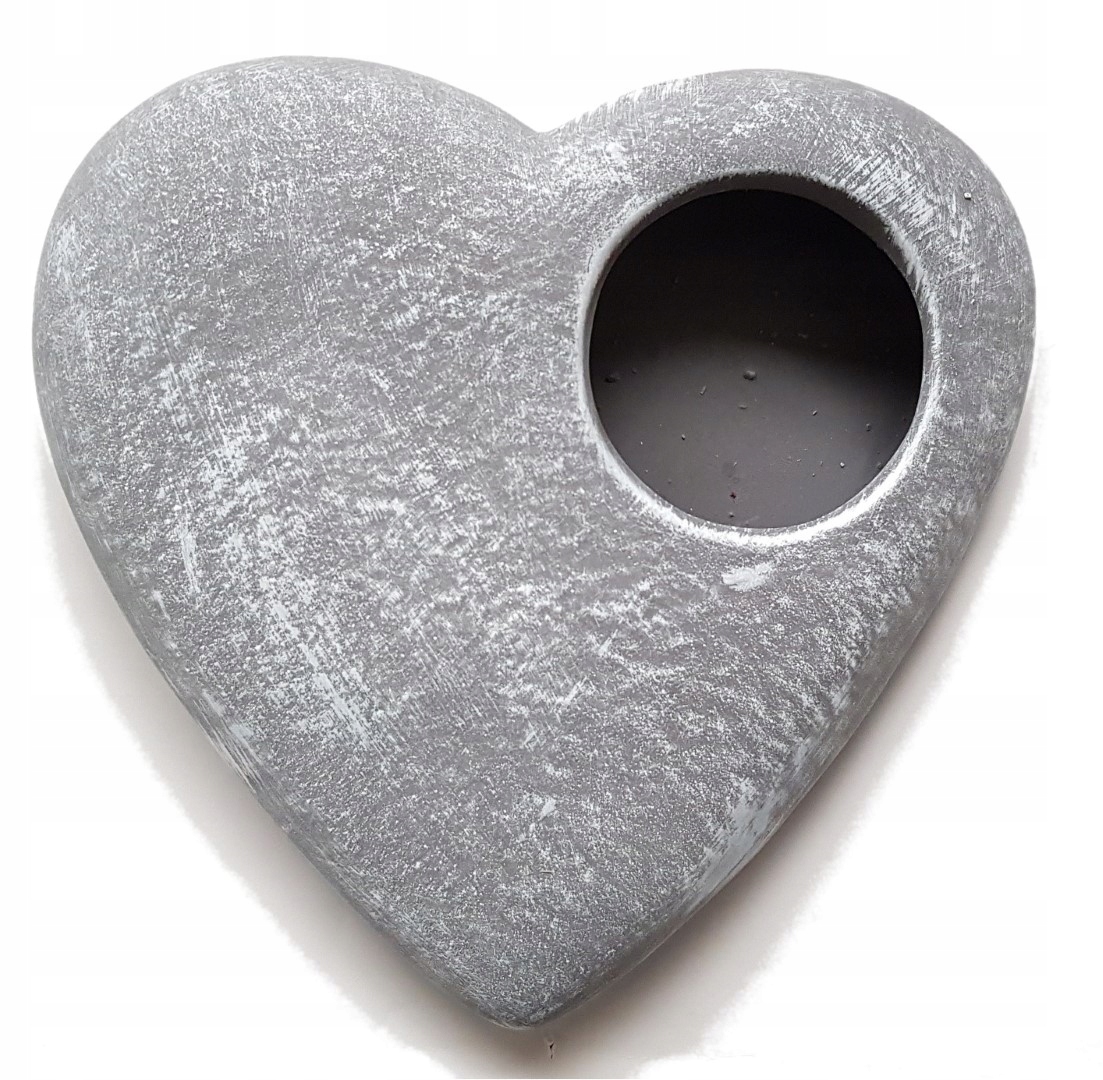 

Serce Ceramiczne Kolor Szary 30 CM