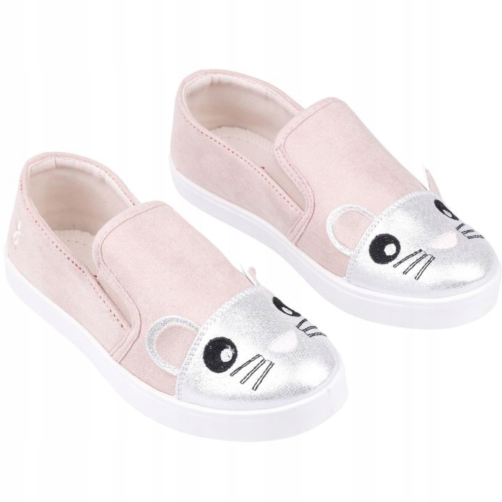 

Trampki dziewczęce tenisówki wsuwane slip on Pink