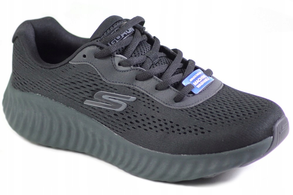 Półbuty Skechers 220382/BBK Black Męskie Sportowe