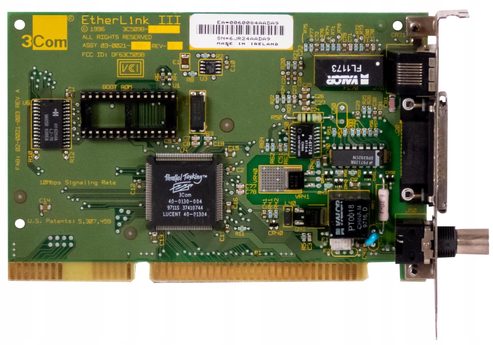 3COM ETHERLINK III 3C509B-C COMBO 10MBPS ISA