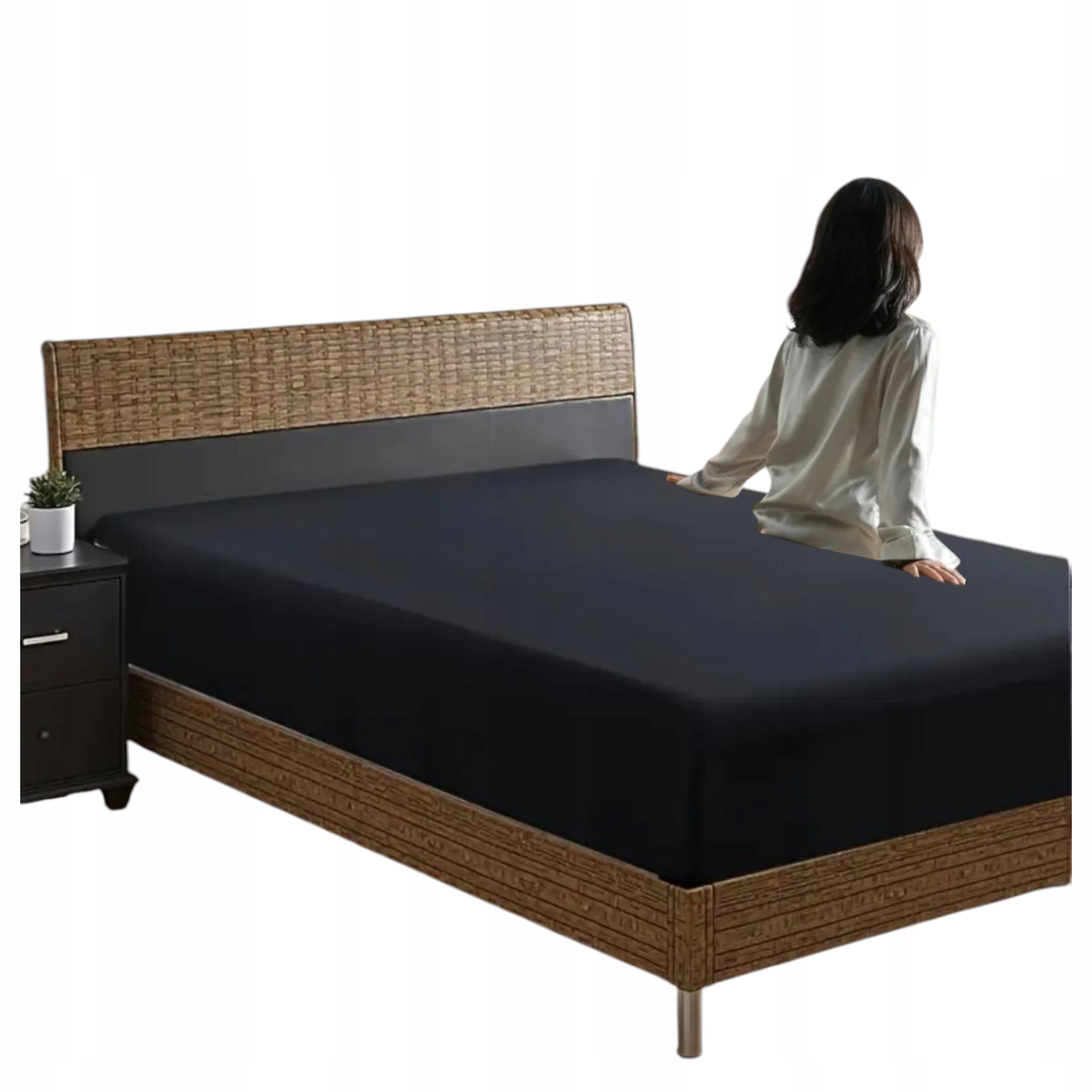 Prostěradlo přehoz na matrace a gumičku 160x200x15 Stříbro do Ložnice